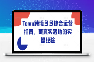 Temu跨境多多综合运营指南，更真实落地的实操经验