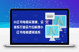 小红书电商实操课，全体系打造全方位梳理小红书电商逻辑体系