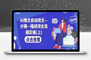 AI推文自动改文—分镜—描述词全流程实操(上)