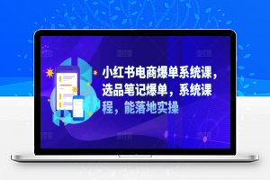 小红书电商爆单系统课，选品笔记爆单，系统课程，能落地实操